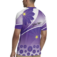 Personalised Saint Lucia La Magewit Rugby Jersey La Marguerite Flower