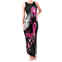 Personalized At Halloween We Think Pink Family Matching Tank Maxi Dress and Hawaiian Shirt Pink Ribbon Butterflies - Wonder Print Shop