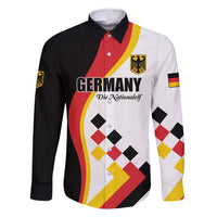 Custom Germany Football Family Matching Long Sleeve Bodycon Dress and Hawaiian Shirt Auf gehts Deutschland Girls - Wonder Print Shop