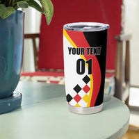 Custom Germany Football Tumbler Cup Auf gehts Deutschland Girls - Wonder Print Shop