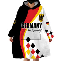 Custom Germany Football Wearable Blanket Hoodie Auf gehts Deutschland Girls - Wonder Print Shop