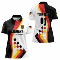 Custom Germany Football Women Polo Shirt Auf gehts Deutschland Girls - Wonder Print Shop