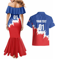 Custom USA Soccer Couples Matching Mermaid Dress and Hawaiian Shirt Always Possible Todo Es Posible - Wonder Print Shop