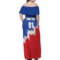 Custom USA Soccer Family Matching Off Shoulder Maxi Dress and Hawaiian Shirt Always Possible Todo Es Posible - Wonder Print Shop