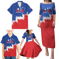 Custom USA Soccer Family Matching Puletasi and Hawaiian Shirt Always Possible Todo Es Posible - Wonder Print Shop