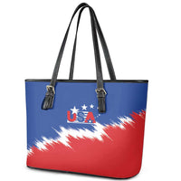 USA Soccer Leather Tote Bag Always Possible Todo Es Posible - Wonder Print Shop