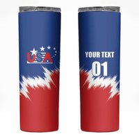 Custom USA Soccer Skinny Tumbler Always Possible Todo Es Posible - Wonder Print Shop