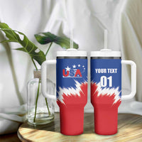 Custom USA Soccer Tumbler With Handle Always Possible Todo Es Posible - Wonder Print Shop
