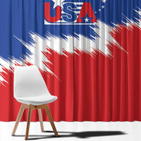 USA Soccer Window Curtain Always Possible Todo Es Posible - Wonder Print Shop