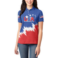 Custom USA Soccer Women Polo Shirt Always Possible Todo Es Posible - Wonder Print Shop