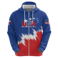 Custom USA Soccer Zip Hoodie Always Possible Todo Es Posible - Wonder Print Shop