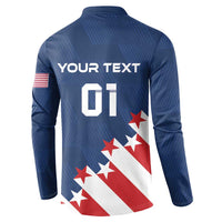 Custom USA Soccer Button Sweatshirt Play To Win - Wonder Print Shop