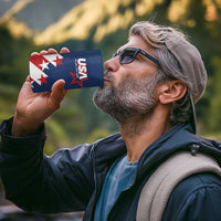 Custom USA Soccer 4 in 1 Can Cooler Tumbler Play To Win - Wonder Print Shop