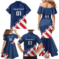 Custom USA Soccer Family Matching Mermaid Dress and Hawaiian Shirt Play To Win - Wonder Print Shop