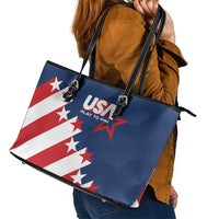 USA Soccer Leather Tote Bag Play To Win - Wonder Print Shop
