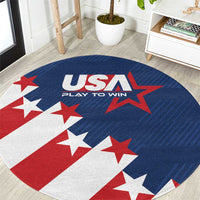 USA Soccer Round Carpet Play To Win