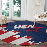 USA Soccer Round Carpet Play To Win