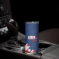 Custom USA Soccer Skinny Tumbler Play To Win - Wonder Print Shop