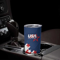 Custom USA Soccer Tumbler Cup Play To Win - Wonder Print Shop