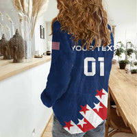 Custom USA Soccer Women Casual Shirt Play To Win - Wonder Print Shop