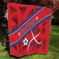North Korea Football Quilt Go Champion - Wonder Print Shop