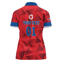 Custom North Korea Football Women Polo Shirt Go Champion - Wonder Print Shop
