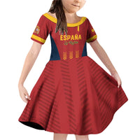 Custom Spain Football Family Matching Off Shoulder Short Dress and Hawaiian Shirt Go La Rojita - Wonder Print Shop