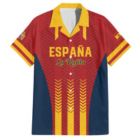 Custom Spain Football Family Matching Short Sleeve Bodycon Dress and Hawaiian Shirt Go La Rojita - Wonder Print Shop