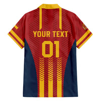 Custom Spain Football Family Matching Short Sleeve Bodycon Dress and Hawaiian Shirt Go La Rojita - Wonder Print Shop