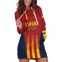 Custom Spain Football Hoodie Dress Go La Rojita - Wonder Print Shop