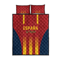 Spain Football Quilt Bed Set Go La Rojita - Wonder Print Shop