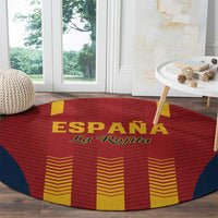 Spain Football Round Carpet Go La Rojita