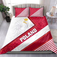 Poland Independence Day Bedding Set Polska White Eagle Polish Floral Pattern - Wonder Print Shop