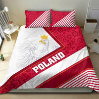 Poland Independence Day Bedding Set Polska White Eagle Polish Floral Pattern - Wonder Print Shop
