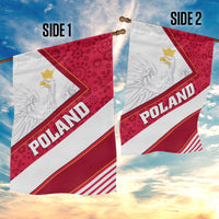 Poland Independence Day Garden Flag Polska White Eagle Polish Floral Pattern - Wonder Print Shop
