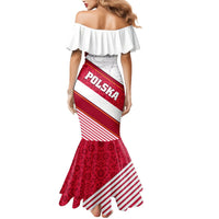 Poland Independence Day Mermaid Dress Polska White Eagle Polish Floral Pattern - Wonder Print Shop