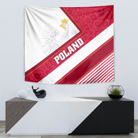 Poland Independence Day Tapestry Polska White Eagle Polish Floral Pattern - Wonder Print Shop