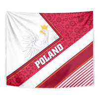 Poland Independence Day Tapestry Polska White Eagle Polish Floral Pattern - Wonder Print Shop