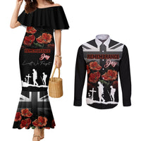 remembrance-day-couples-matching-mermaid-dress-and-long-sleeve-button-shirts-lest-we-forget-poppy-flower