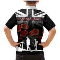 Remembrance Day Family Matching Mermaid Dress and Hawaiian Shirt Lest We Forget Poppy Flower - Wonder Print Shop