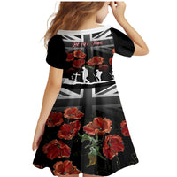 Remembrance Day Family Matching Mermaid Dress and Hawaiian Shirt Lest We Forget Poppy Flower - Wonder Print Shop