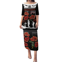 Remembrance Day Family Matching Puletasi Dress and Hawaiian Shirt Lest We Forget Poppy Flower - Wonder Print Shop