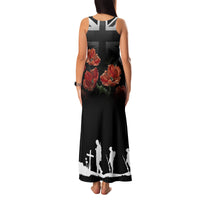 Remembrance Day Family Matching Tank Maxi Dress and Hawaiian Shirt Lest We Forget Poppy Flower - Wonder Print Shop