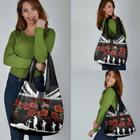 Remembrance Day Grocery Bag Lest We Forget Poppy Flower