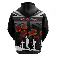 Remembrance Day Hoodie Lest We Forget Poppy Flower - Wonder Print Shop