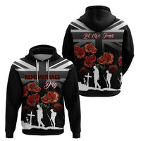 Remembrance Day Hoodie Lest We Forget Poppy Flower - Wonder Print Shop