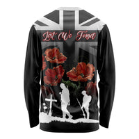 Remembrance Day Long Sleeve Shirt Lest We Forget Poppy Flower - Wonder Print Shop
