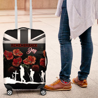 Remembrance Day Luggage Cover Lest We Forget Poppy Flower - Wonder Print Shop