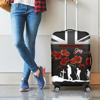Remembrance Day Luggage Cover Lest We Forget Poppy Flower - Wonder Print Shop