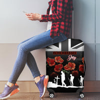 Remembrance Day Luggage Cover Lest We Forget Poppy Flower - Wonder Print Shop